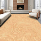 Abstract Topographic Contour Lines Rug
