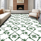 Vine And Lattice Floral Design Rug