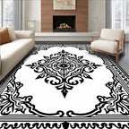 Intricate Paisley Border Design Rug