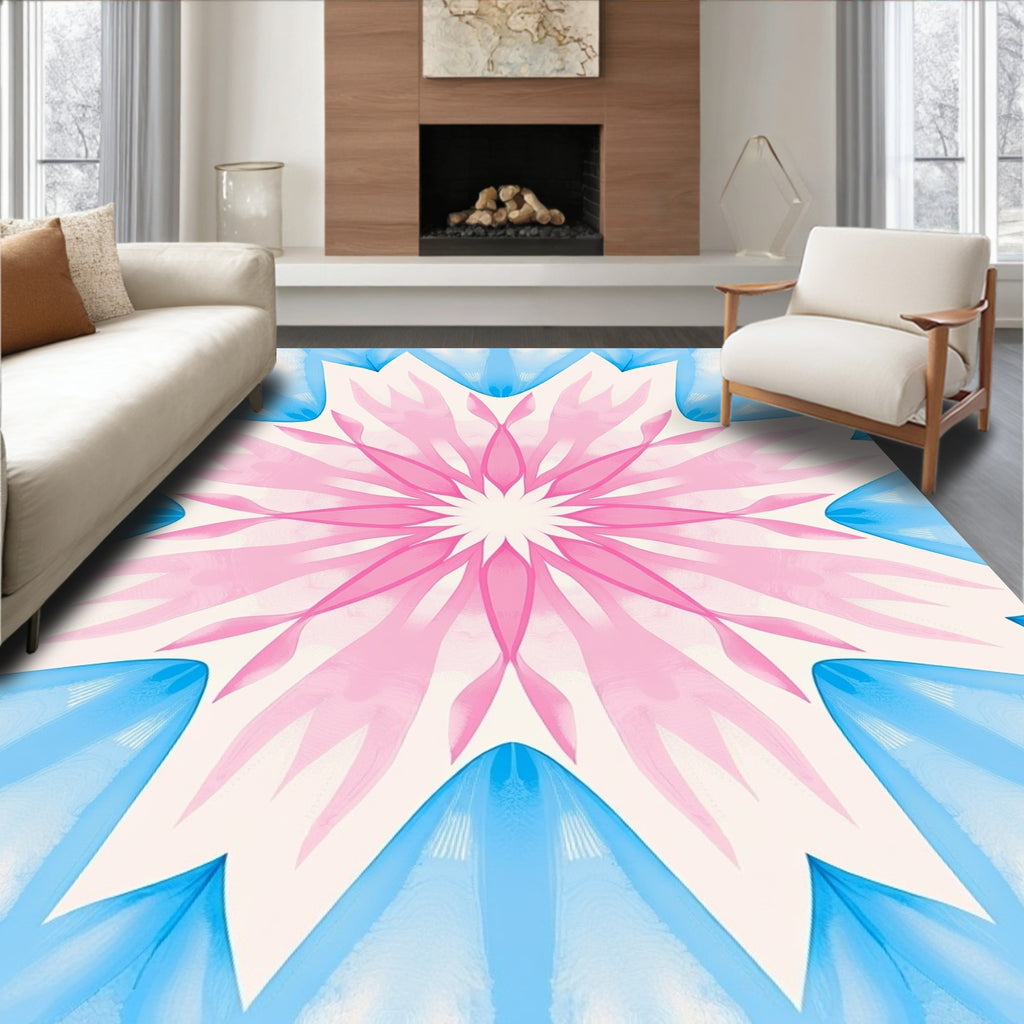 Floral Mandala Style Design Rug