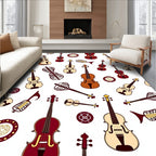 Musical Instrument String Art Design Rug
