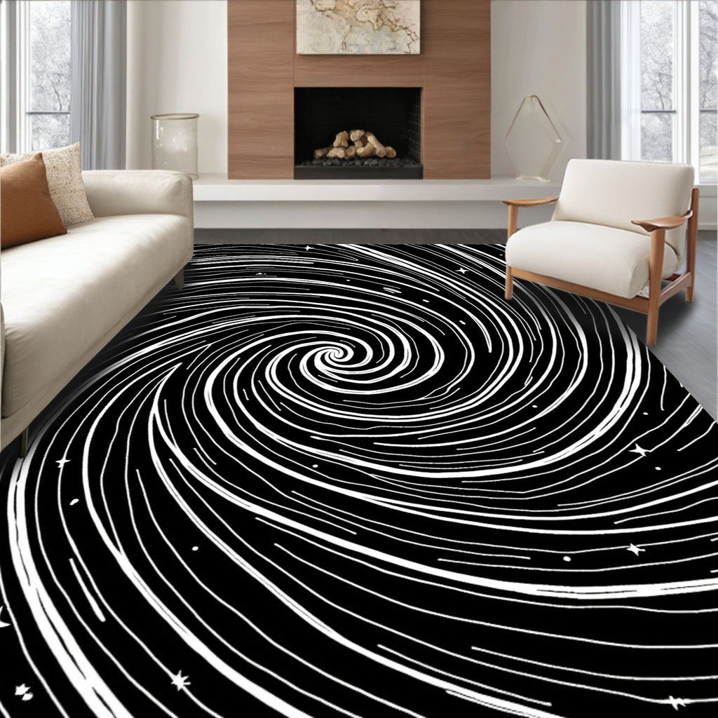Cosmic Swirl Starry Night Rug