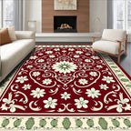 Ornate Floral Vine Inspired Medallion Rug