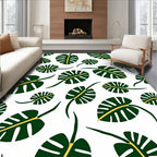 Tropical Leaf Pattern Rug