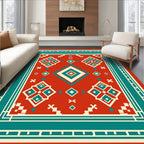 Bold Geometric Traditional Pattern Rug