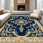 Classic Floral Scroll Pattern Rug