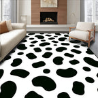 Black Spot Pattern Design Rug