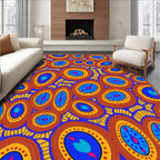 Bold Oval Pattern Abstract Design Rug