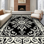 Intricate Floral Scrollwork Pattern Rug