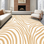 Abstract Wavy Stripe Pattern Design Rug