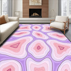 Abstract Organic Contour Pattern Rug