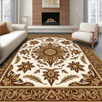 Intricate Floral Medallion Pattern Rug