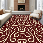 Elegant Swirl Pattern Design Rug