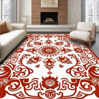 Intricate Floral Medallion Pattern Rug