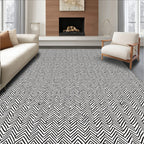 Abstract Zigzag Pattern Rug