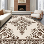 Ornate Floral And Scrollwork Pattern Rug