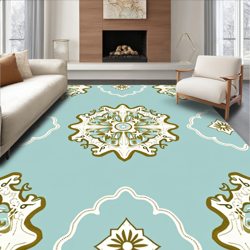 Archival Mandala Patterned Design Rug