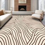 Abstract Organic Flowing Lines Design Rug
