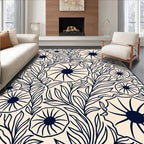 Vintage Floral Vine Botanical Design Rug