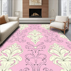 Ornate Floral Scrollwork Pattern Rug