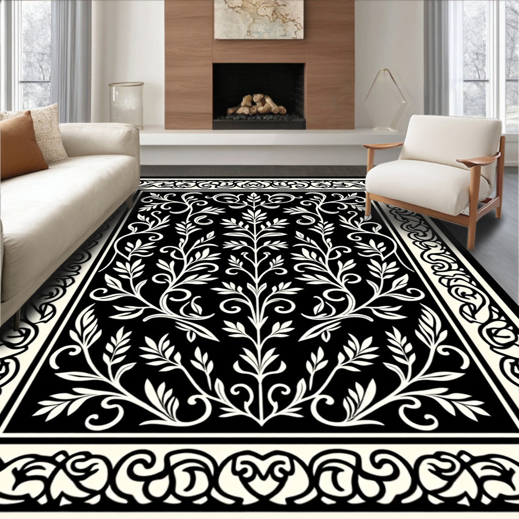 Classic Floral Vine Intricate Design Rug