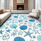Coastal Collection Blue Marine Life Rug
