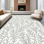 Delicate Vine Botanical Pattern Rug