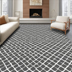 Textured Diamond Pattern Design Rug