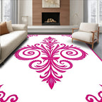 Ornate Floral Swirl Design Rug