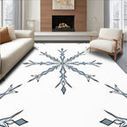 Chic Frosty Snowflake Medallion Rug