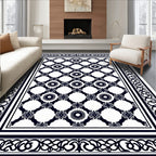 Intricate Floral Geometric Pattern Rug