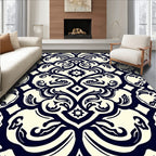 Classic Floral Damask Pattern Rug