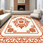 Ornate Floral Crest Pattern Rug