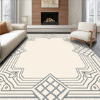 Geometric Art Deco Frame Design Rug