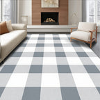 Classic Checked Pattern Rug