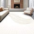 Minimalist Wavy Streaks Rug
