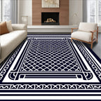 Classic Geometric Lattice Design Rug