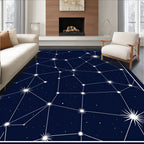 Celestial Constellation Starry Night Rug