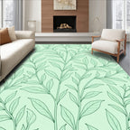 Verdant Botanical Vine Pattern Rug
