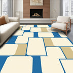 Retro Rounded Rectangle Pattern Rug
