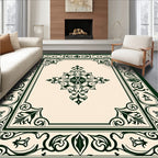 Intricate Floral Damask Pattern Rug