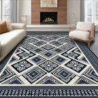 Classic Diamond Geometric Pattern Rug
