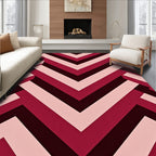 Modern Geometric Chevron Pattern Rug