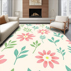 Sweet Floral Vines Pattern Rug