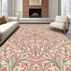 Vintage Floral Swirls Cream Rug