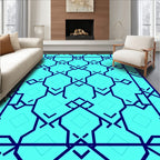 Geometric Interlocking Pattern Design Rug