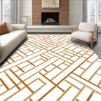 Modern Geometric Lines Rug
