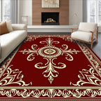 Intricate Floral Border Design Rug