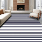 Classic Horizontal Line Pattern Rug