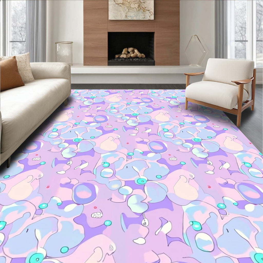 Dreamy Soft Pastel Abstract Pattern Rug